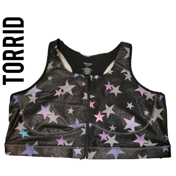 torrid Other - [4X] 🤗 Last Chance 🤗 Torrid ~ ZIP FRONT LONGLINE LOW-IMPACT SPORTS BRA